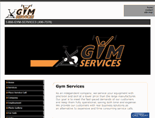 Tablet Screenshot of gymservices.com